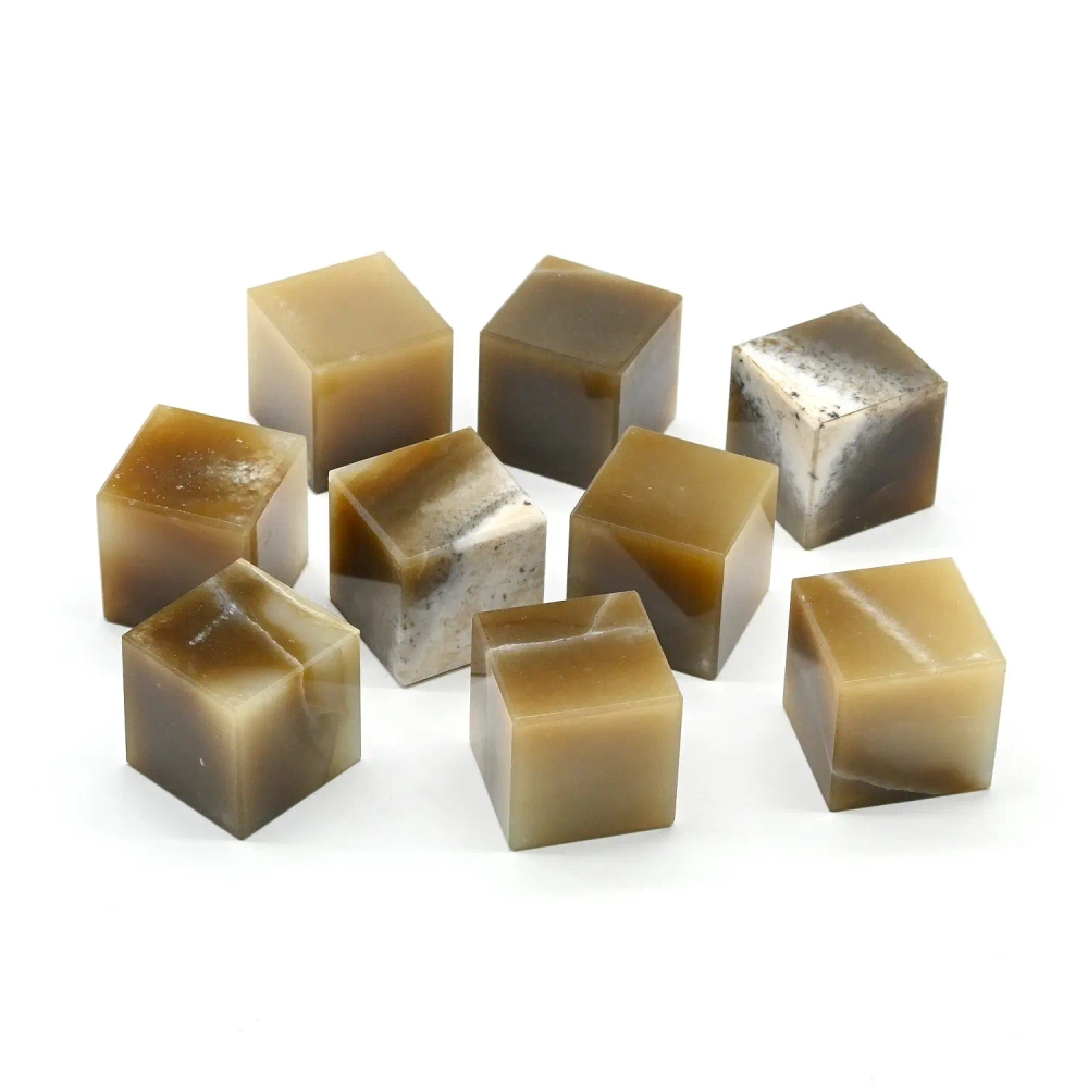 Кубик для виски из камня нефрит 20*20мм.