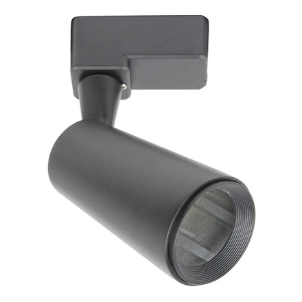 Светильник для однофазной трековой системы под лампу GU10 max 50Вт (лампа в комплект не входит),материал  алюминий/пластик, цвет чёрный матовый