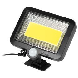 Светильник уличный ЭРА ERAFS025 - 01C фасадный сплит-прожектор на солнечной батарее холодный белый 100 COB LED | Садовые фасадные светильники