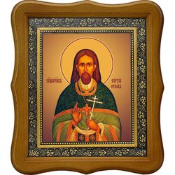 Сергий Орлов, священномученик, пресвитер. Икона на холсте.