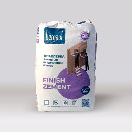 Шпаклевка цементная финишная Bergauf Finish Zement, 20 кг
