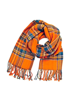 Мягкая игрушка Басик и шарф в клеточку 19 см Ksm19-002