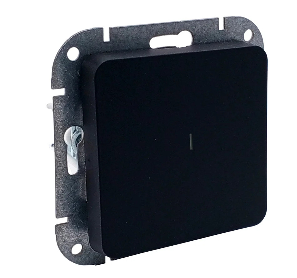 Выключатель 1-кл с индикацией Bylectrica АСТРУМ 10А карбон С110-3507