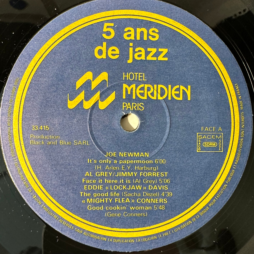 Сбоник 5 Ans de Jazz Au Meridien de Paris 2LP (Франция)