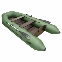 Лодка Барс 3200 СКК слань-книжка, киль, 3200*1440*385 мм., цвет зеленый