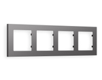 AF220654 Рамка ALFA Techno (Антрацит серый) 4-ая