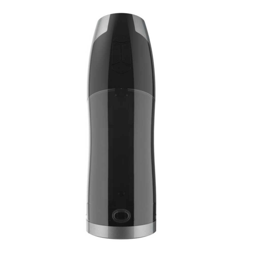 Вибромастурбатор Piston Heat с возвратно-поступательными движениями и нагревом (Цвет: черный)