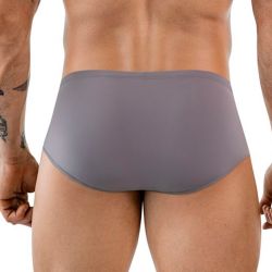 Мужские трусы брифы серые Clever Moda AUDAZ BRIEF 187012