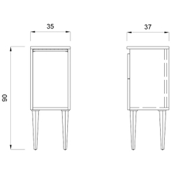 Тумба STYLING CABINET 90