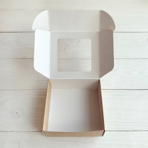 Коробка с окном 11 х 11 х 4,5 см