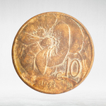 Italy 10 Centesimi 1933 R "Victor Emmanuel III", F
