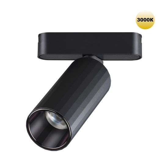 359258 SHINO NT23 190 черный Трековый светильник для низковольтного шинопровода IP20 LED 12W 48V 1020Лм 3000К SMAL
