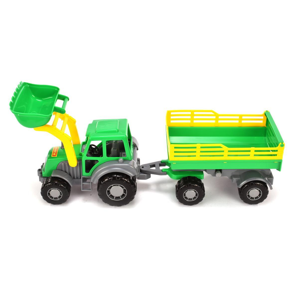 Трактор "Мастер" с прицепом №2 и ковшом (Полесье)