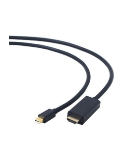 Cablexpert Кабель mDP-HDMI, 20M/19M, 1.8м, черный, позол.разъемы, пакет (CC-mDP-HDMI-6)
