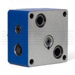 2FRM16-2X/160L - Регулятор расхода Ду16 для монтажа на плиту, номинальный расход 160 л/мин, регулировка компенсатора - нет