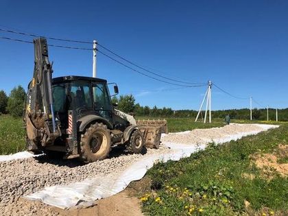Отсыпка дорог в «Усадьбе Романово» продолжается
