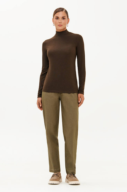 23341 Водолазка женская (темно-коричневый)