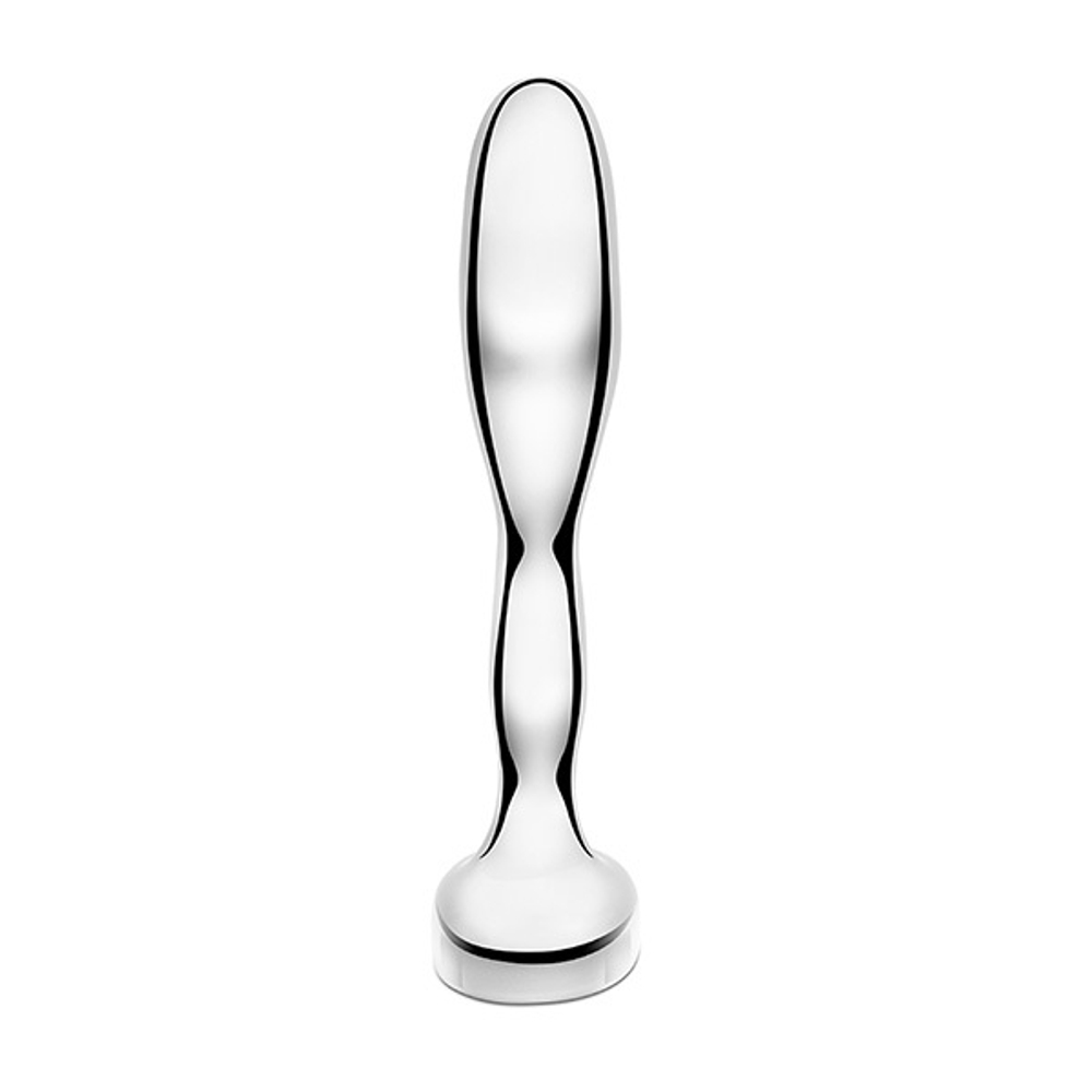Стальной анальный стимулятор простаты 11,5см b-Vibe Stainless Steel Prostate Plug BV-053