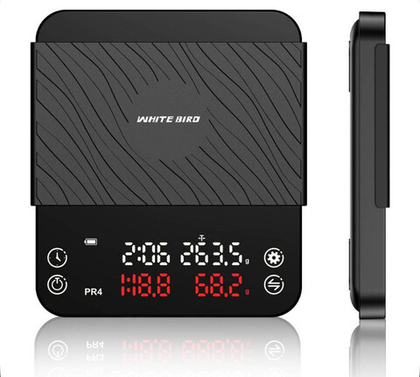 WHITE BIRD Электронные кухонные весы КС215, черный