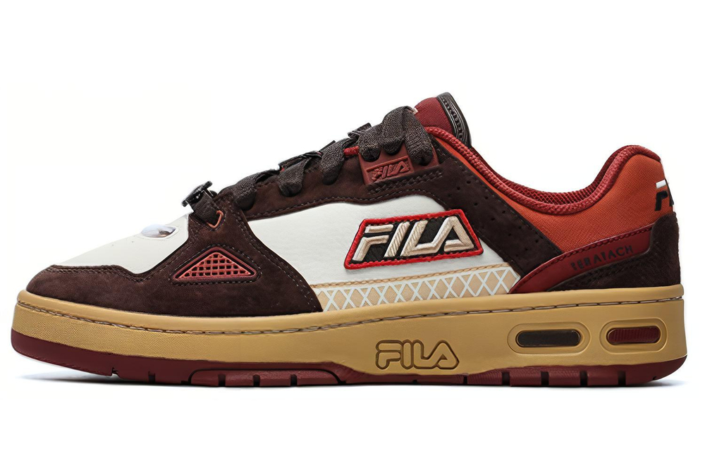 FILA FUSION Teratach Skate Shoes "Red White Black"