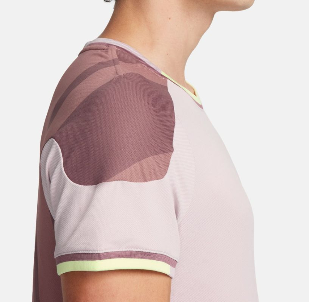 Теннисная футболка Nike Court Slam Dri-Fit Tennis Top - platinum violet/smokey mauve/black