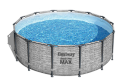 Каркасный бассейн Bestway 427х122 см + фильтр-насос 3028 л/ч, тент, лестница (5619D BW)