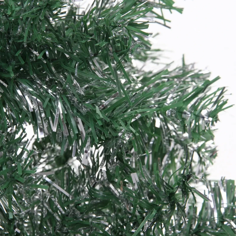Ёлка «Серебряная дымка» 120 см, ПВХ зеленый с серебром (230 веток)