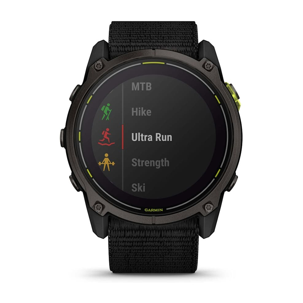Мультиспортивные часы Garmin Enduro 3, черный нейлоновый ремешок UltraFit, 010-02751-01