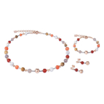 Браслет Coeur de Lion 4949/30-0302 цвет темно-красный, оранжевый, коричневый, белый