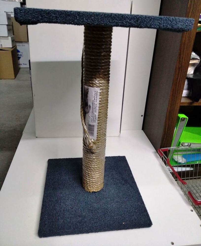 Стойка джутовая с площадкой 30х30х54 см