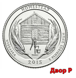 25 центов 26-й парк США Гомстед 2015 год (двор P)