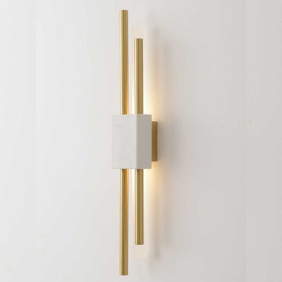 Бра Crystal Lux CARTA AP6W LED WHITE/BRASS