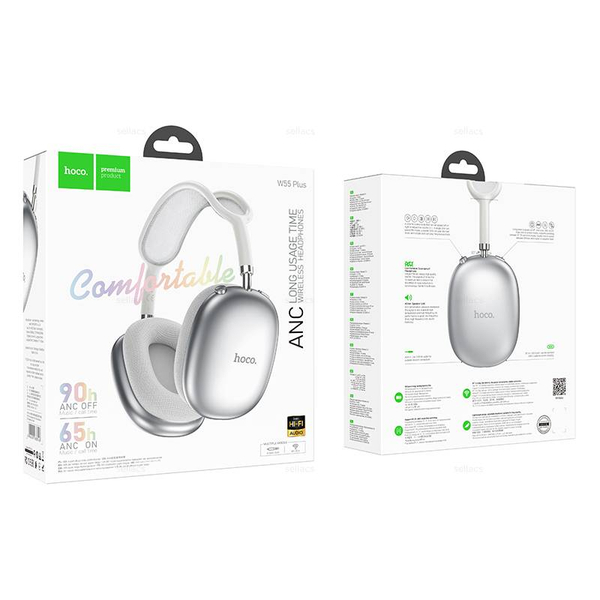 Накладные наушники Hoco W55 Plus (silver)
