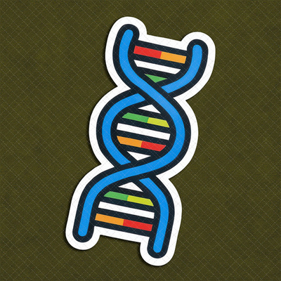 Цепочка ДНК - декор для фотосессий