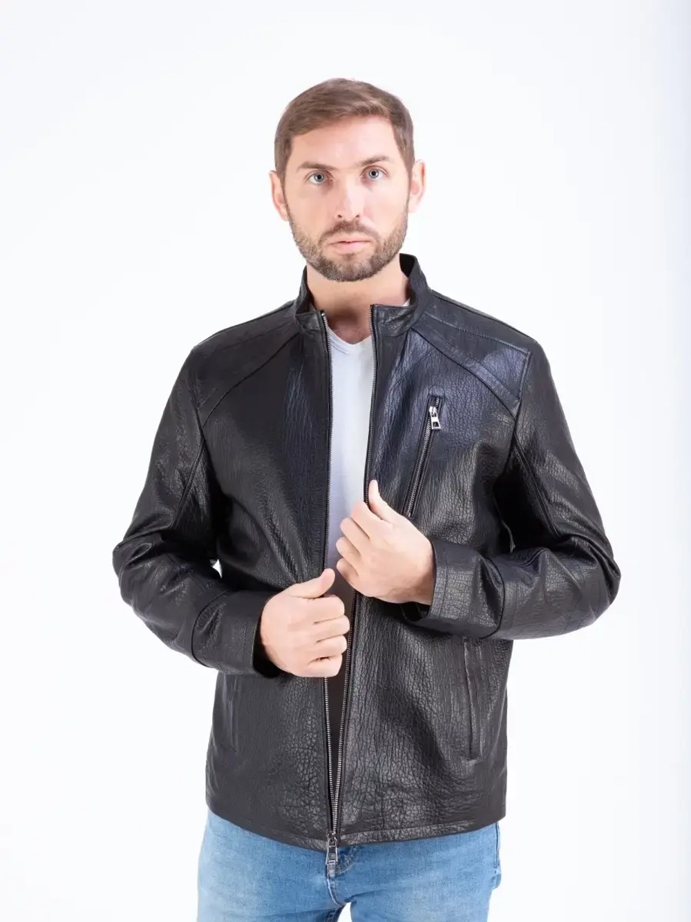 Куртка мужская из натуральной кожи