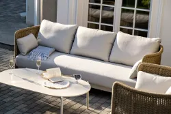 "Аликанте" лаунж-зона из искусственного ротанга, цвет соломенный