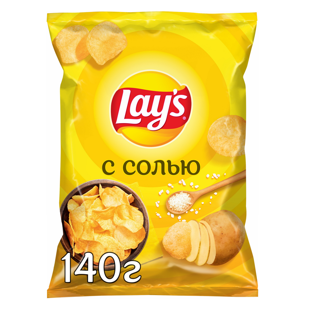 Чипсы LAYS СОЛЬ 140гр