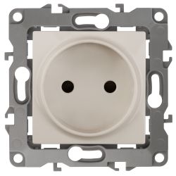 Розетка ЭРА Серия 12 12-2105-02 2P 16A-250В IP20 слоновая кость | Эра 12