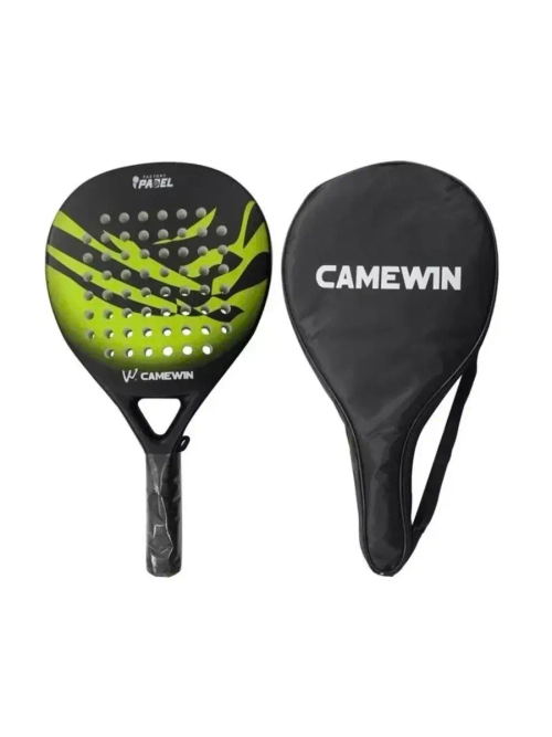 Ракетка для падел тенниса CAMEWIN Padel 4013 Green, с чехлом, зеленый