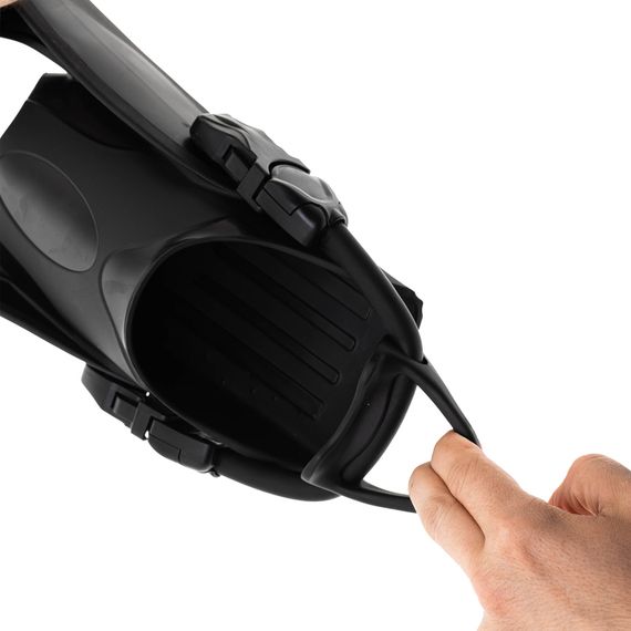 Ласты с открытой пяткой Marlin Scuba (Elastic Bungee Strap) черные