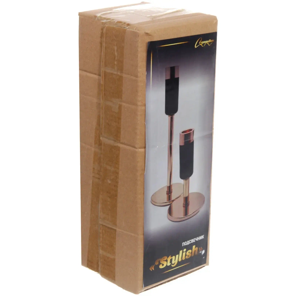 Подсвечник «STYLISH» 23*9*9 см, Золото/черный