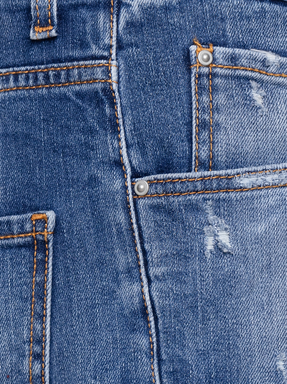 T KUROSAWA  джинсы - синий