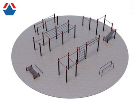 Проект Дворовая площадка для Воркаут и ГТО 2-3