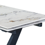 Стол раскладной Malibu (120+30+30), керамика глянцевая Ice Jade