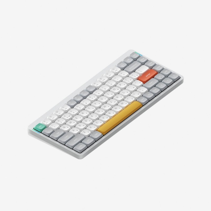 Беспроводная механическая клавиатура QMK Nuphy AIR75v2 Ionic White, RGB, Hot Swap, Blue Switch (AIR75v2-IW-2)