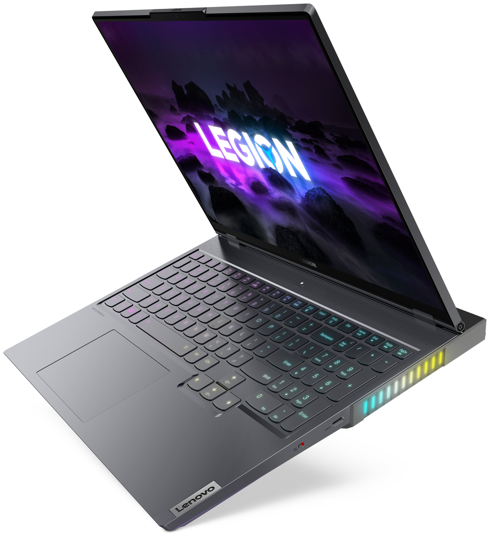 Ноутбук Lenovo Legion 7 16ACHg6 (82N6001LRK) 16"/AMD Ryzen 9 5900HX/RAM 32GB/SSD 1TB/NVIDIA RTX 3080 16GB/2560*1600/IPS/DOS/Подсветка кл-ры: RGB/черный. Состояние: B1