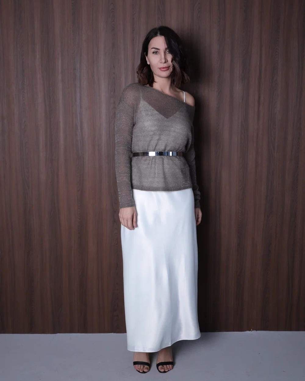 Паутинка «Нежное прикосновение» в сером