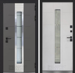 Дверь с терморазрывом входная Лабиринт TUNDRA PLUS Белый софт