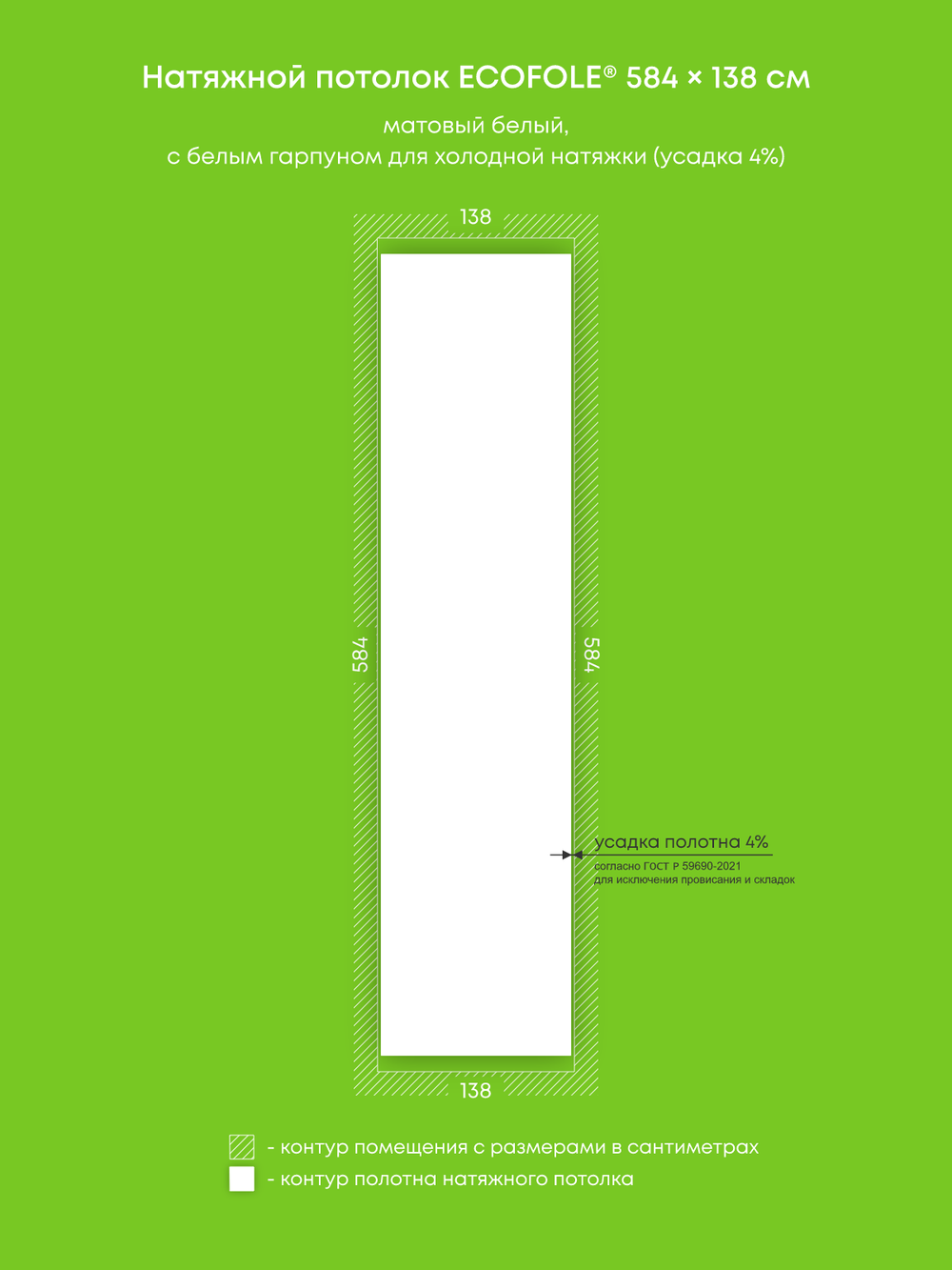 Натяжные потолки 8.1 м2, 3.2 м2