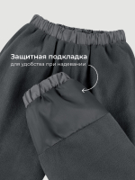 Брюки демисезонные на флисе Mjölk Graphit